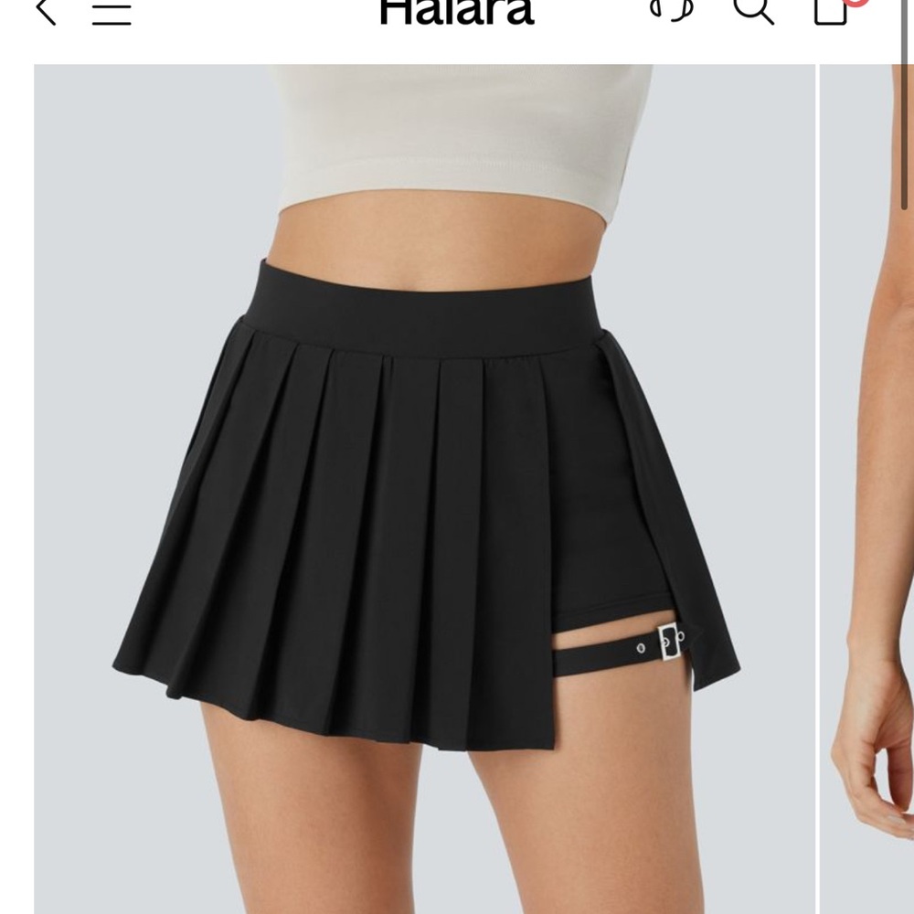 HALARA Black Mini Skirt